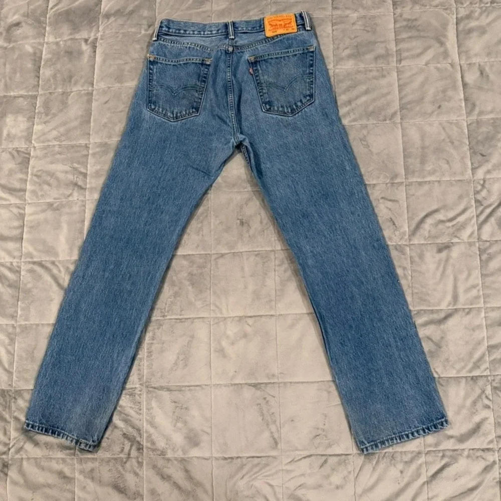 Levi's 505 Regular Fit Jeans Mens 32x32 Blue Straight Leg Denim 00505-4891